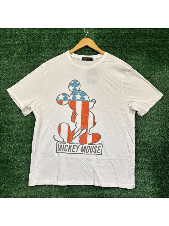 Junk Food Clothing Other - Disney Mickey Mouse American Flag white T-Shirt Size Extra Large